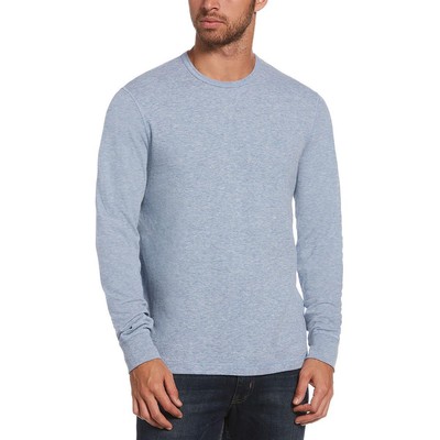 

Мужской синий двусторонний пуловер Original Penguin, свитер с круглым вырезом  BHFO 2986, Faded denim heather