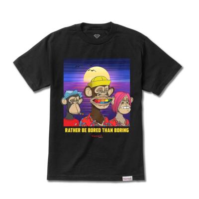 

Футболка Diamond Supply Co 3 Some Ape с коротким рукавом (черная), Черный