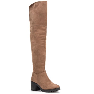 Женские сапоги выше колена Olivia Miller Bethany Brown 9 Medium (B,M) BHFO 4945