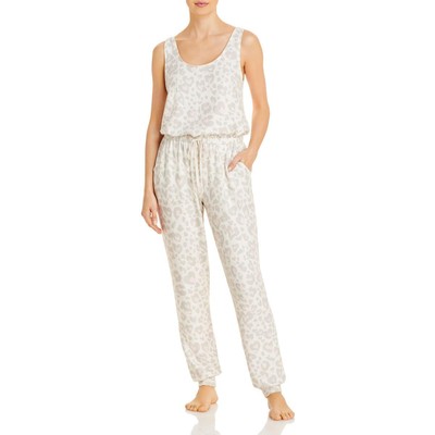 Женский бежевый комбинезон на завязках с животным принтом Aqua Womens, BHFO 9590