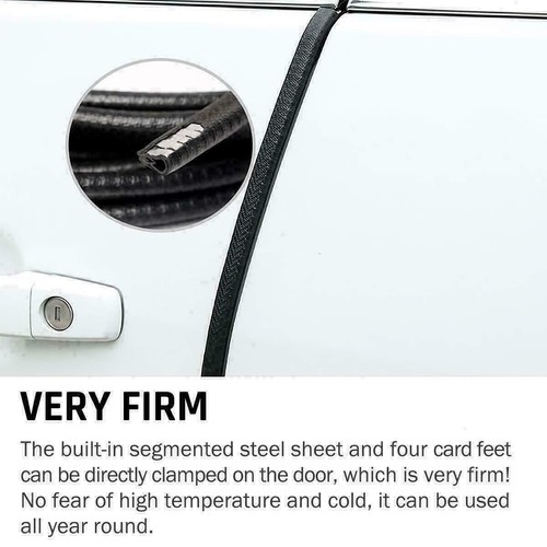 10FT Car Door  Edge Guard Moulding Trim Rubber Edge Strip Seal Protector Black
