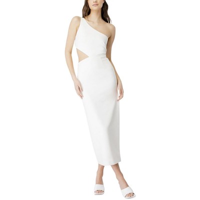 

Женское белое платье-футляр на одно плечо с аквалангом Bardot  BHFO 8681, Orchid white
