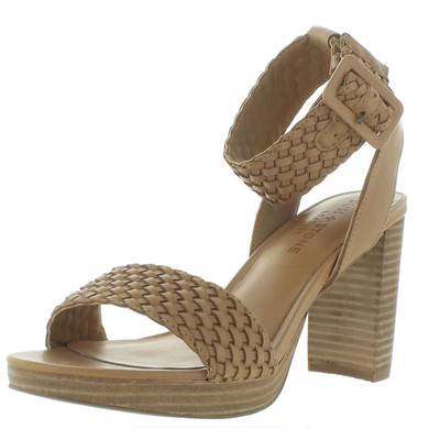 

Женские босоножки на каблуке Sun + Stone Stefani Tan 10 Medium (B,M) BHFO 1503, Tan woven