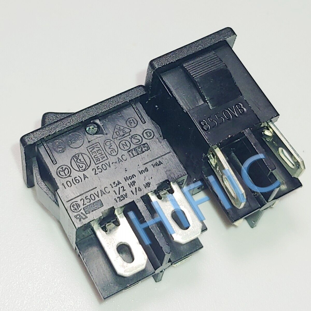 ARCOLECTRIC ENGLAND 8550VB Power Rocker Switch 4 Pins 10(6)A ARCOLECTRIC ENGLAND 8550VB Power Rocker Switch 4 Pins 10(6)A