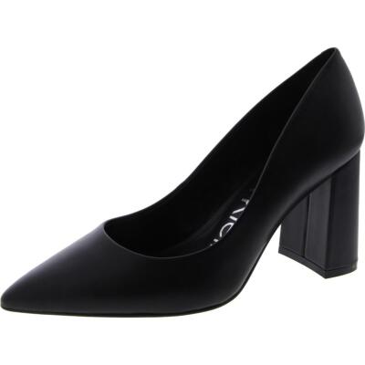 Calvin Klein Womens Jasmine Black Leather Pumps Shoes 8.5 Medium (B,M) BHFO 8903