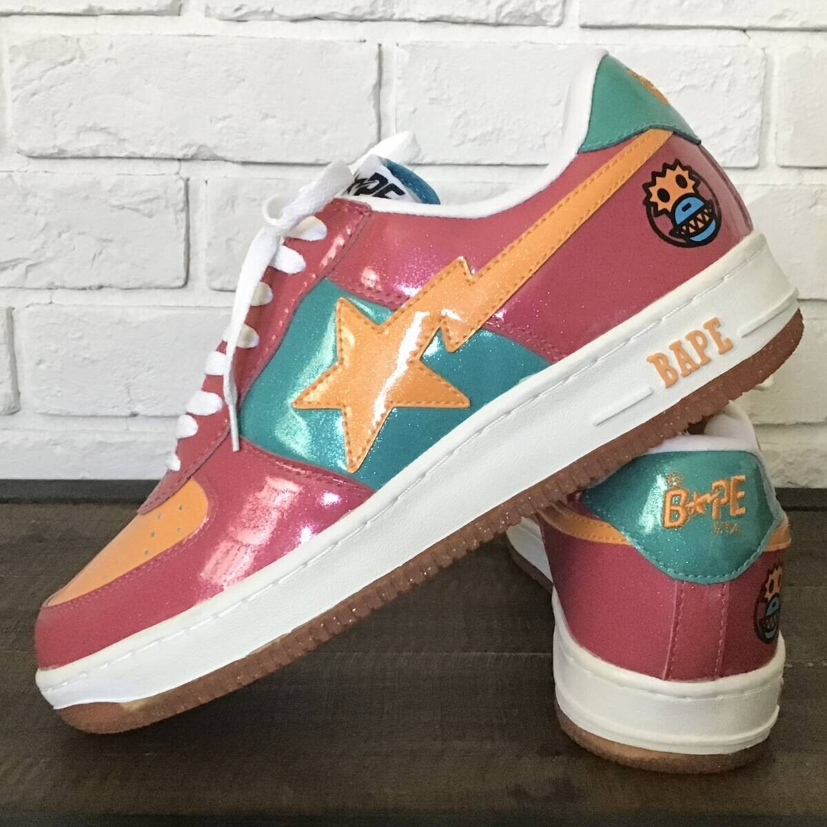 Glitter BAPE STA sneakers a bathing ape shoes NIGO US 10 | eBay