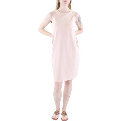 Женское розовое трикотажное повседневное платье-футляр без рукавов Eileen Fisher S BHFO 7253