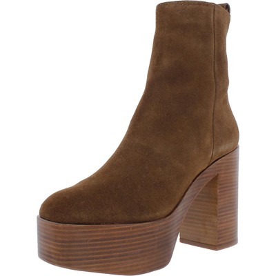 

Ботильоны Aqua Womens Maya Suede Square Toe Ботильоны BHFO 3278, Maya