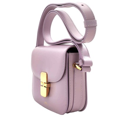 Pre-owned Apc A.p.c. Lavander Grace Leather Mini Bag Pxbmw-f61515