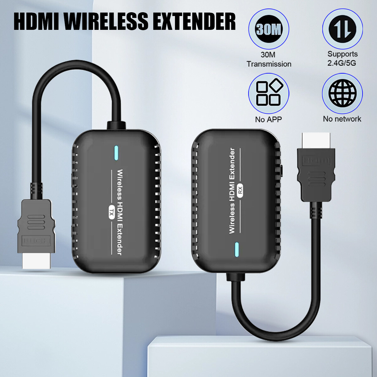 Long Range 1080P 60Hz HDMI Wireless Extender Video Transmitter and Receiver Kit