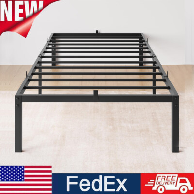 Upgraded 14-inch Twin Full Queen Size Platform Bed Frame Heavy Duty Sturdy Metal