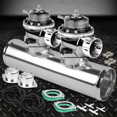 2ШТ СЕРЕБРИСТЫЙ РЕГУЛИРУЕМЫЙ КОЛПАЧОК-ПРОДУВОЧНЫЙ КЛАПАН FV + ДВУХПОРТОВЫЙ ФЛАНЦЕВЫЙ АДАПТЕР ДИАМЕТРОМ 2,5 ДЮЙМА