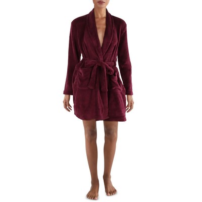 Rene Rofe Womens Red Nightwear Plush Comfy Long Robe Loungewear L BHFO 0209