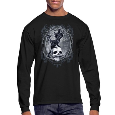 Alchemy England Meowstopheles - The Vampire Cat Men's Long Sleeve T-Shirt