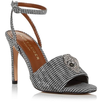 

Женские сандалии Kensington Kurt Geiger London с ремешком на щиколотке 6, средний (B,M) BHFO 5140, Серебряный, Kensington Sandal