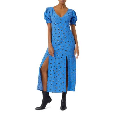 

Женское эко-платье миди с принтом French Connection BHFO 1594, Ultramarine/indigo