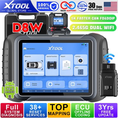 2024 XTOOL D8W Full System Diagnostic Scanner Car Coding Programming Scan Tool