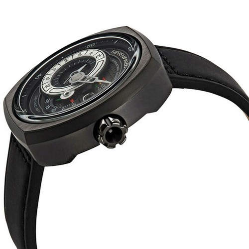 Pre-owned Sevenfriday Men's Watch Q Series Automatic Power Reserve Leather Strap Q3-05