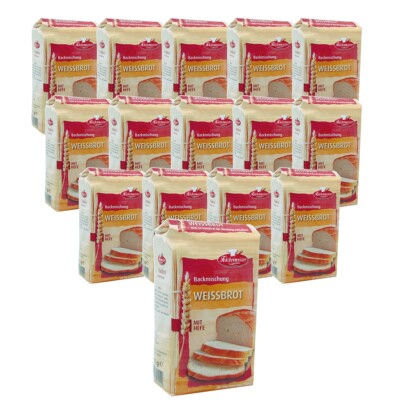 BIELMEIER KÜCHENMEISTER Brotbackmischung Weissbrot 15 Stück á 500 g made in Germ