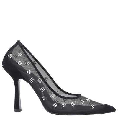 Pre-owned Alexander Wang T T By Alexander Wang Black Delphine 105 Crystal Pumps