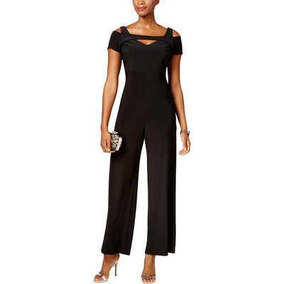 Женский черный комбинезон с широкими штанинами NW Nightway для вечеринок Petites 8P BHFO 5129