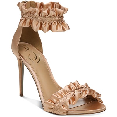 

Розовые атласные туфли на каблуке Sam Edelman Sawyer 7.5 Medium (B,M) BHFO 9455, Rosa satin