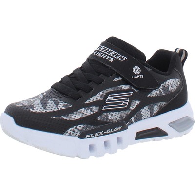 

Обувь Skechers Boys Flex-Glow RONDLER Light-Up 13,5 Medium (D) Little Kid 7114, Black/gray