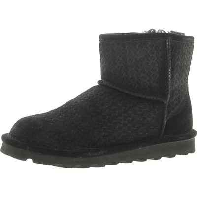 Женские зимние и зимние ботинки Bearpaw Aleesa, черные, 7, средние (B,M), BHFO 8565