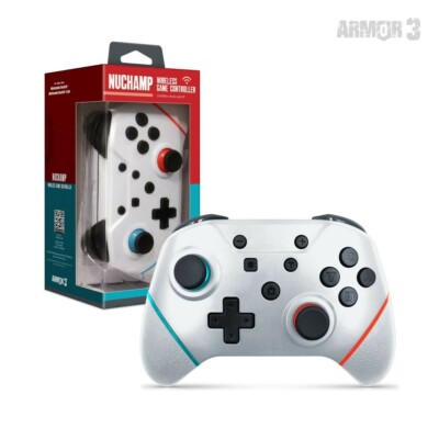 ''NuChamp'' Wireless Controller For Nintendo Switch / Nintendo Switch White Armor3