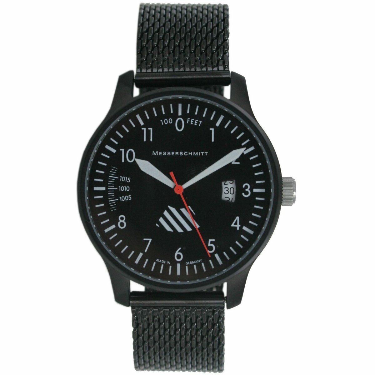 Pre-owned Messerschmitt Aristo Men's  Watch Pilot Watch Me-42alti-m Milanese Band