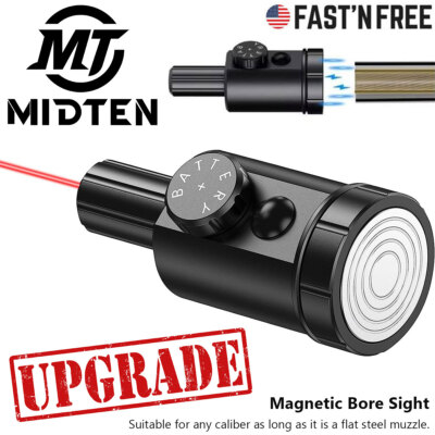 Magnetic Laser Bore Sight Upgraded Red Dot Bore Sight Fits Any Multiple Calibers