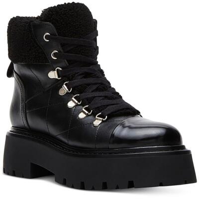 Женские ботинки из овечьей шерсти Steve Madden Reyen из искусственной кожи с подкладкой из искусственного меха BHFO 9200