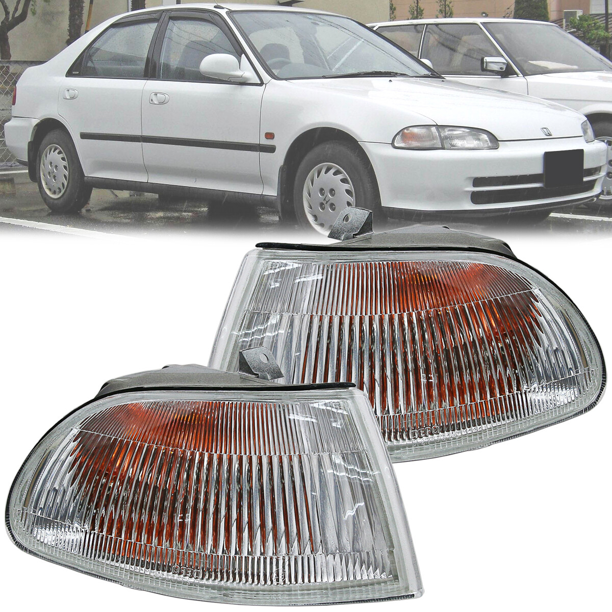 For Honda Civic SR4 EG8 EG9 EH1 EH9 4Door Sedan JDM Corner Signal lamp 92-95