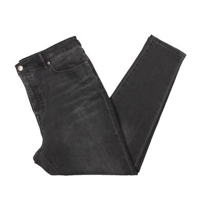 Lauren Ralph Lauren Женские черные джинсы-скинни с высокой посадкой Petites 14P BHFO 0734