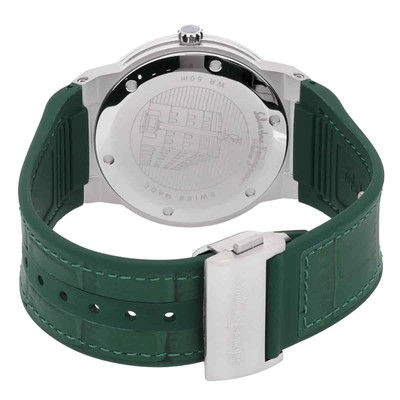 Pre-owned Ferragamo F-80 Classic Quartz Green Dial Men's Watch Sfdt00119