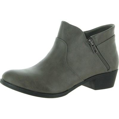 

Sun + Stone Womens Abby Faux Suede Block Zip Up Ботильоны BHFO 9098, Abby