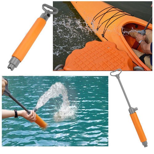 Kayak Hand Bilge Pump Floating Water Emergency Canoe Kayaking Rescue E