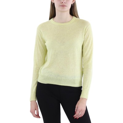 Легкий пуловер Vince Womens из желтой льняной смеси XS BHFO 7056
