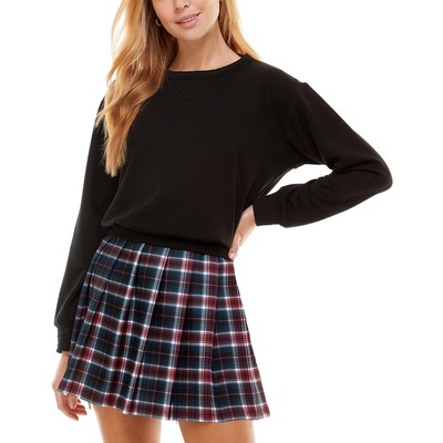 Kingston Grey Женская черная толстовка-свитшот в клетку для юниоров M BHFO 4052