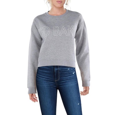 Женская серая тренировочная толстовка с круглым вырезом и логотипом Ted Baker 2 BHFO 0663