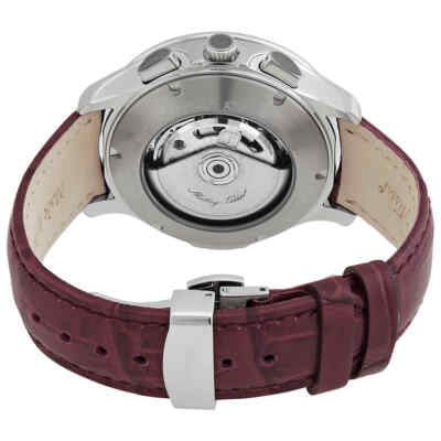 Pre-owned Mathey-tissot Edmond Chrono Automatic Chronograph Purple Dial Men's Watch