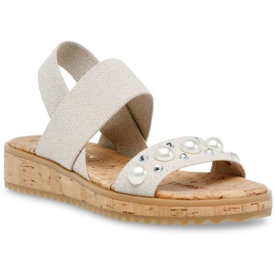 

Женские сандалии на танкетке Anne Klein Maylas, бежевые, 7,5, средний (B,M) BHFO 5571, Natural