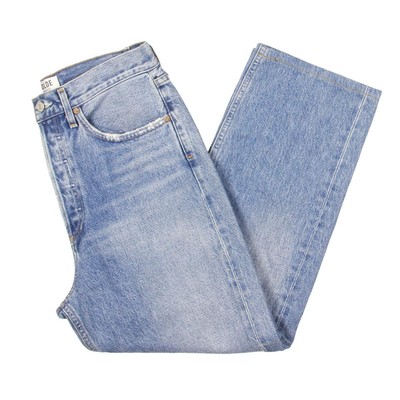 

Женские джинсы Agolde The 90s Blue Denim с эффектом потертости  BHFO 6125, Blue distressed, The 90s