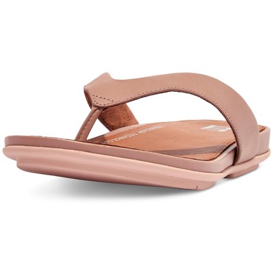 Женские шлепанцы Fitflop из бежевой кожи GRACIE 6 среднего размера (B,M) BHFO 6005