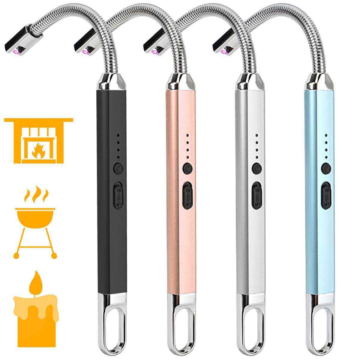 Dual Arc Plasma Flameless Windproof Usb Rechargeable Bbq Hik