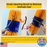 2PCS Livestock Scratching Brush, Goat Scratcher Brush Post with Cleaning Tool, Grooming and Massage Brushes for Horse Cow Sheep, Animals Back Scratching Itch Brushes