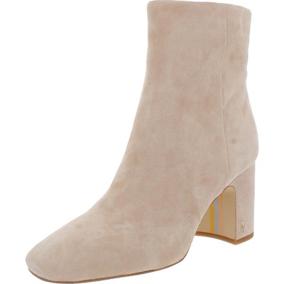 

Женские модные кожаные ботильоны Sam Edelman Fawn без застежки BHFO 9359, Fawn