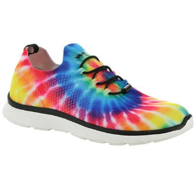 

Женские слипоны Vevo Active Steffi Blue 7.5 Medium (B,M) BHFO 3601, Tie dye swirl