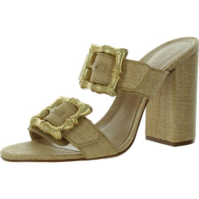 Женские слипоны Schutz Enola Tan на блочном каблуке средней длины (B,M) BHFO 4083