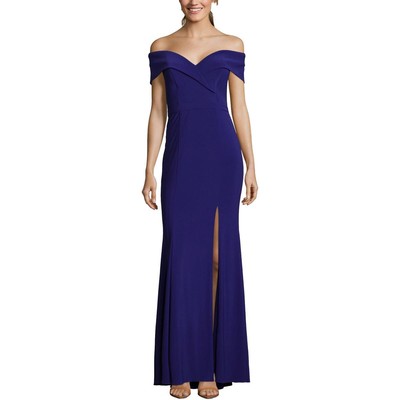 Женское формальное вечернее платье Xscape Womens Blue Sweetheart 10Р BHFO 4586